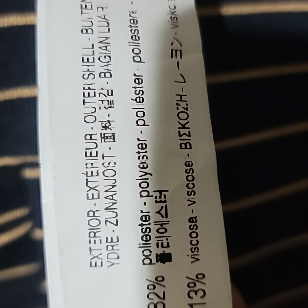 Zara Men Blue White Tan Stripe Blazer W/Pockets Size Small - Picture 7 of 7